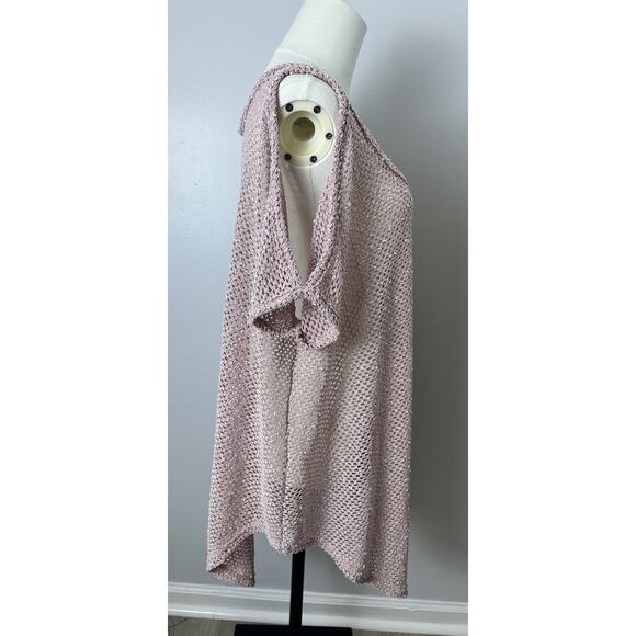 Elif For Jordan Taylor Women's  Open Knit Cover Up Light Pink Size M - Picture 5 of 10